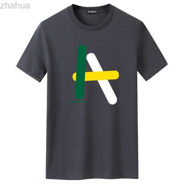 

2023 new large short sleeve t-shirt men's half sleeve -60v398, White;black