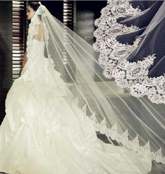 

white ivory 3 meters bridal veils in stock one layer wedding accessory wedding party veil ts0026191456, Black