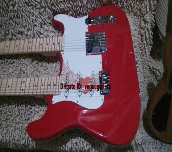 

new custom shop red double neck electric guitar 5249407