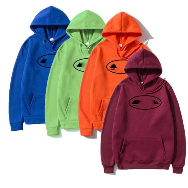 

designer mens hoodies corteizs demon island pullovers womens ship printed hoodie oversized jumpers winter warmer sweater couples sweatshirt, Black