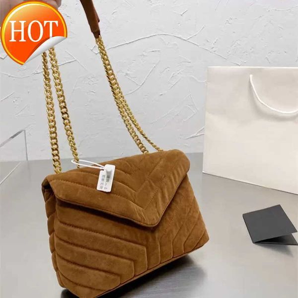 

women's luxury designer bags shoulder bags tote 2023 new fashion gold chain classic v-stripe single shoulders oblique cross bag factory