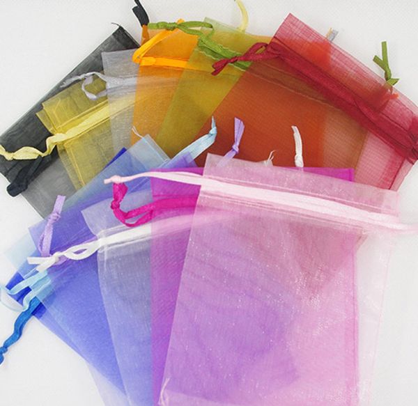 

200pcs 7x9 cm organza bag wedding favor wrap party gift bags 15 colors for select new4380444