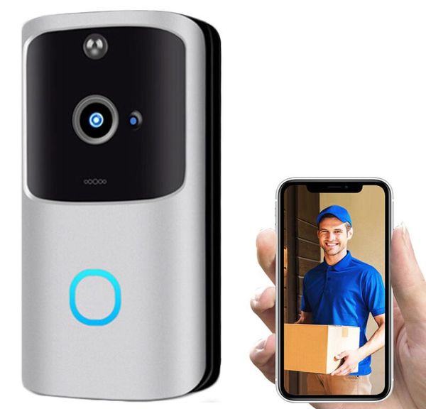 

1080p hd wireless wifi smart doorbell camera pir bell security home chime5075691