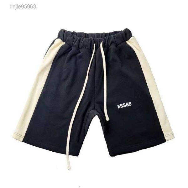 

essentail 2023 designer short fashion casual clothing fears god california shorts striped sports 5/4 pant streetwear joggers sportswear fran, White;black
