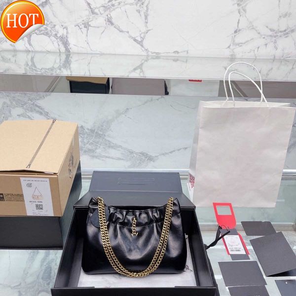 

luxury designer handbags shoulder bag tote 2023 new pleated cloud underarm oil coated wax skin with super soft texture crescent bags factory