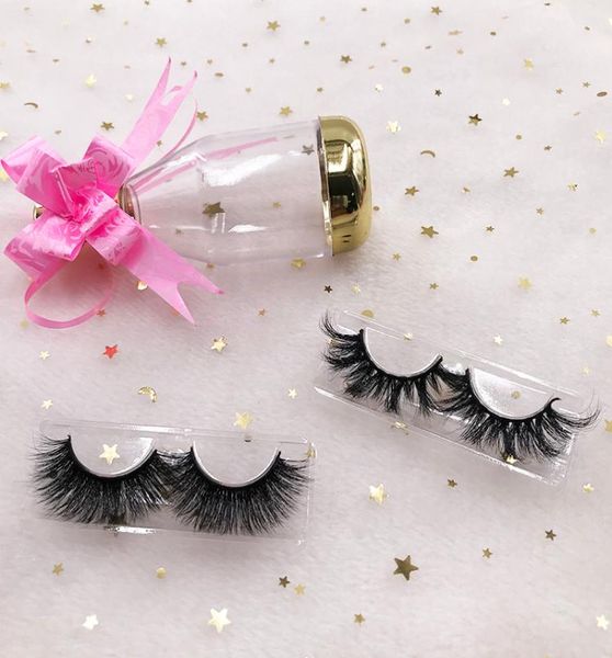 

2020 new mink lash styles clear bottle cases with 3d natural mink eyelashes cruelty reusable lashes fdshine5953391