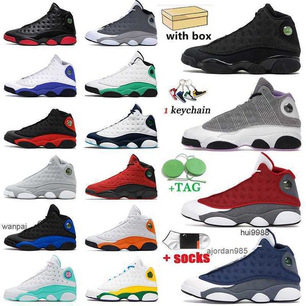 

2023 with box jumpman 13 13s big size 36-47 basketball shoes for mens sneakers reverse bred houndstooth hyper royal trainers sports flint wo