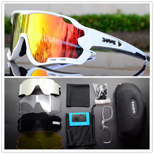 

sunglasses outdoor sports polarized cycling glasses road bike glasses mountain bicycle sunglasses men women cycling goggles eyewear 230627, White;black