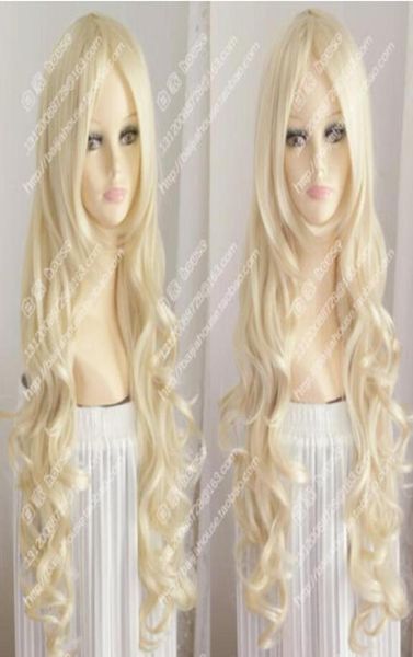 

new wig platinum blonde long wavy curly hair europe and the rural girl wigs8774550, Black;brown