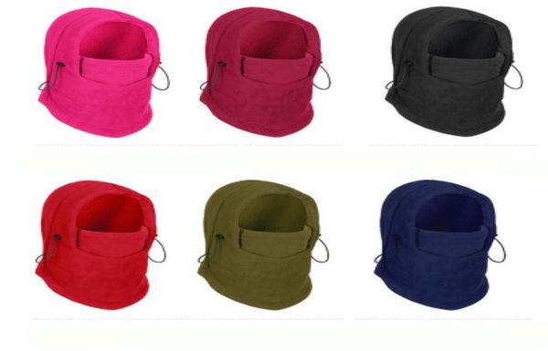 

thermal fleece ski balaclava hat hood bike wind ser face mask men neck warmer winter fleece motorcycle neck helmet cap9284709, Blue;black