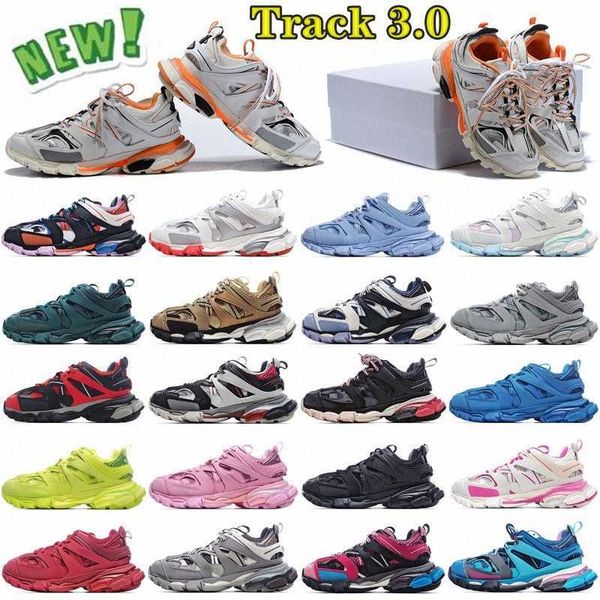 

2022 3 paris 3.0 casual shoes track s triple clunky runners mens sneakers white black gomma version designer women men sport platform paris