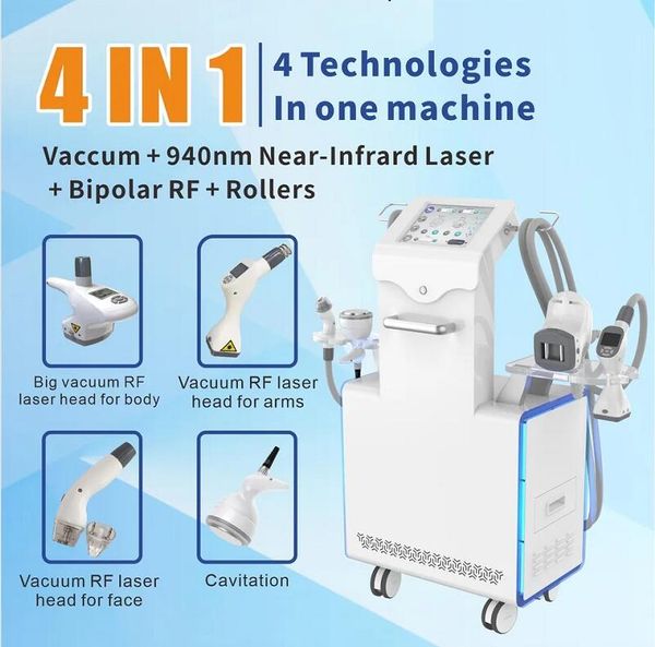 

new cavitation rf vacuum roller massage slimming machine vela boby shape sculpting waist shaping loss weight fat reduction skin tightening b