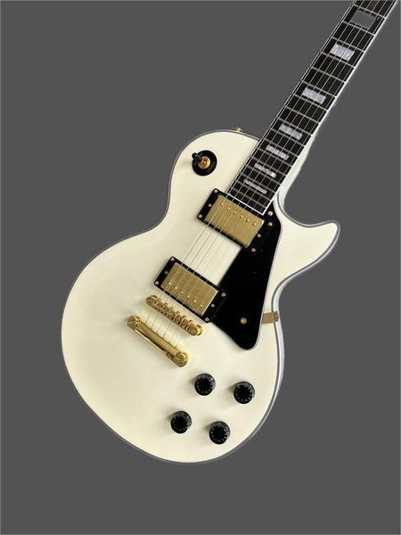 

lp paul standard electric guitar, white, well built, 3 days shipping