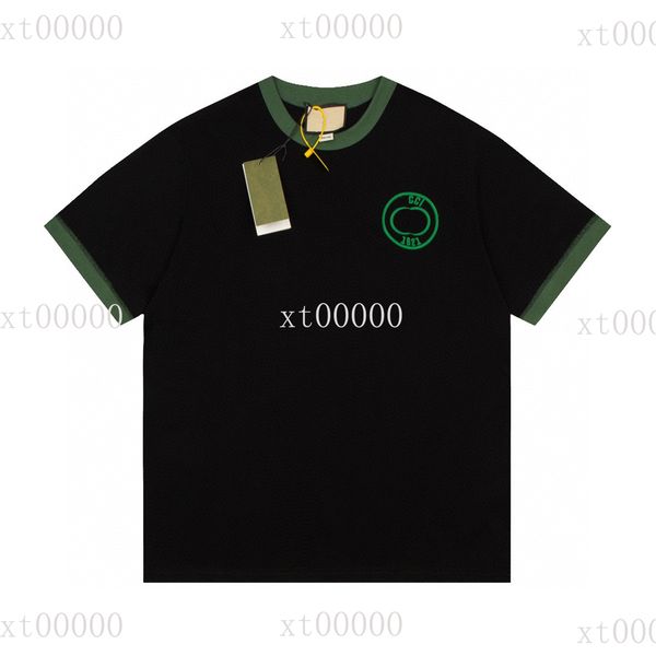 

22ss designer letter printed t shirts tee sweatshirt fashion high street short sleeves summer casual t-shirt breathable men women crew neck, Black;brown