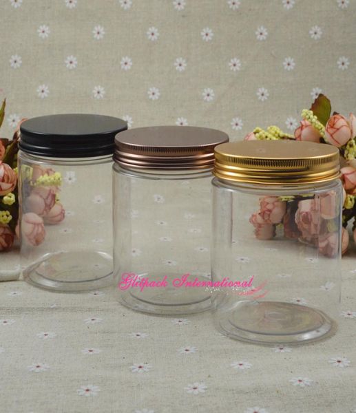 

30pcslot transparent jar 250g plastic food jars 250ml bottling packaging 88oz plastic food containers with lids pet cookie jars 2192440