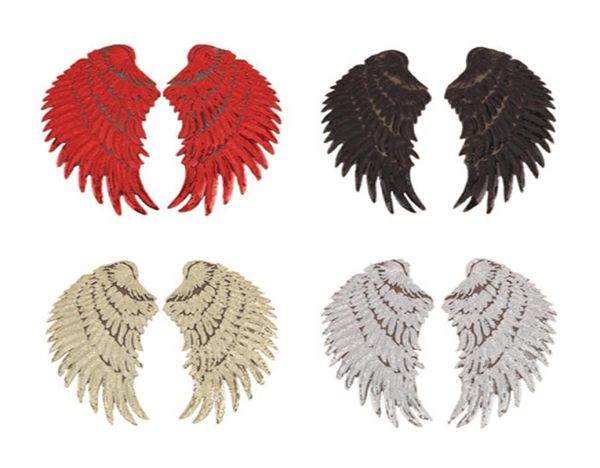 

10 pieces sequin wings clothes patches tshirt clothing accessories diy sequin bead cloth patch with adhesive handwork iron on clo1310141