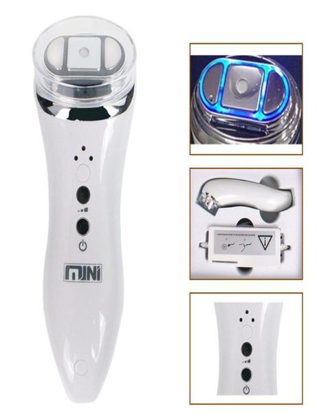 

portable mini hifu high intensity focused ultrasound skin care facial lifting wrinkle removal beauty machine home use8293241, Black;white