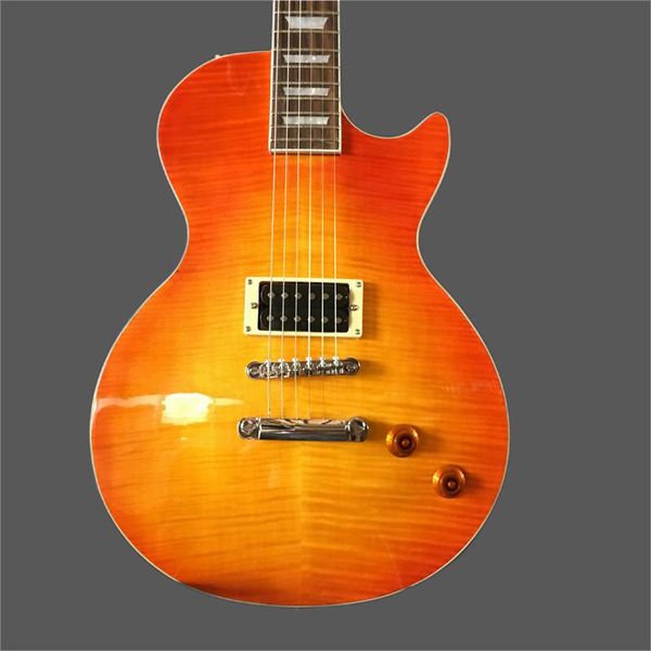 

handmade electric guitars, colorful cherry explosion electric guitar pickup, mahogany fingerboard, ing