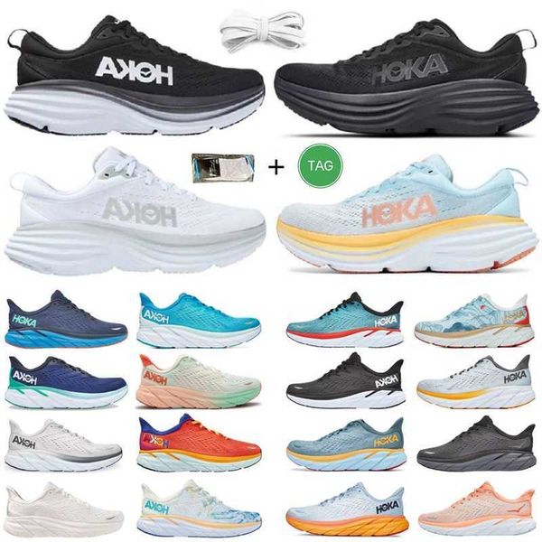 

designer hoka shoes one bondi 8 clifton runner sneakers hokas carbon x 2 shadow triple black white harbor lunar rock women mens trainers sam