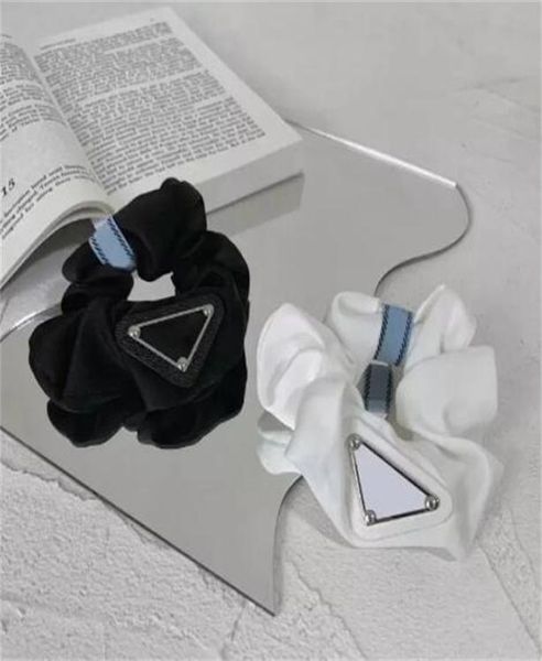 

girl triangle elastic rubber bands hair ring designer hairbands ponytail holder hair ties fashion women girls hairpin elegant hair1948000, Slivery;white