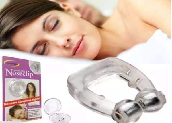 

silicone magnetic anti snore ssnoring nose clip sleep tray sleeping aid apnea guard night device with case9125802