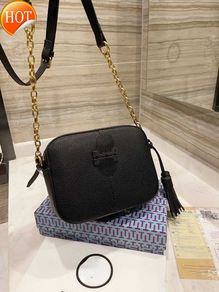 

luxury brand designer shoulder bags crossbody tote women's 2023 new texture leather strap double zipper camera gift box factory direct