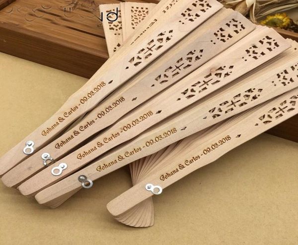 

personalized wedding favors sandalwood hand fans anniversary souvenir party birthday gifts in bulk 50pcs lot1200504