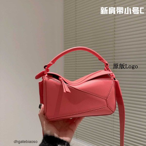

shoulder bags pillow puzzle girl designer cowhide loews handbag outdoor handheld one bag crossbody spliced small leather versatile simple g8