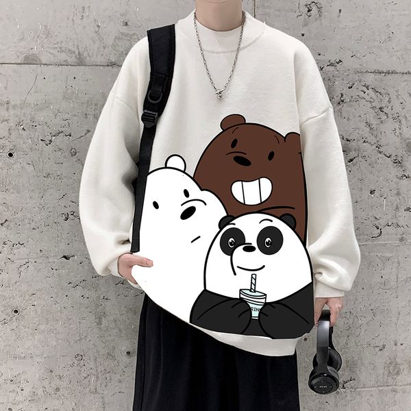 

men's tshirts 2023 classic print half high collar pullover long sleeve knit sweater casual mens 230628, White;black