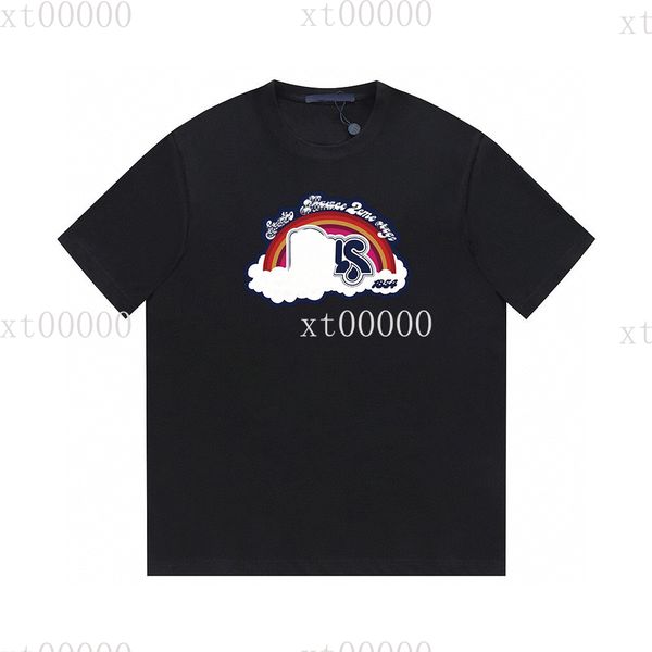 

22ss designer letter printed t shirts tee sweatshirt fashion high street short sleeves summer casual t-shirt breathable men women crew neck, Black;brown