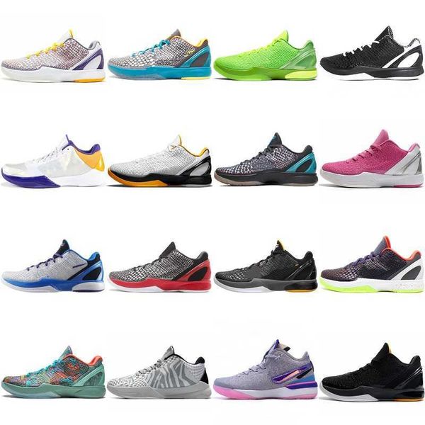 

mamba 6 designer basketball shoes lakers protro system men metallic gold black silver red mambacita air zoom 5 six series what if 7 8 outdoo