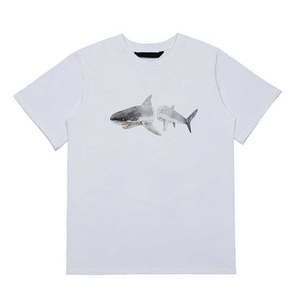 

mens shirts womens plam designer broken shark angels t shirt short seelve summer graphic tees cotton casual luxury hip hop streetwearhsmi, White;black