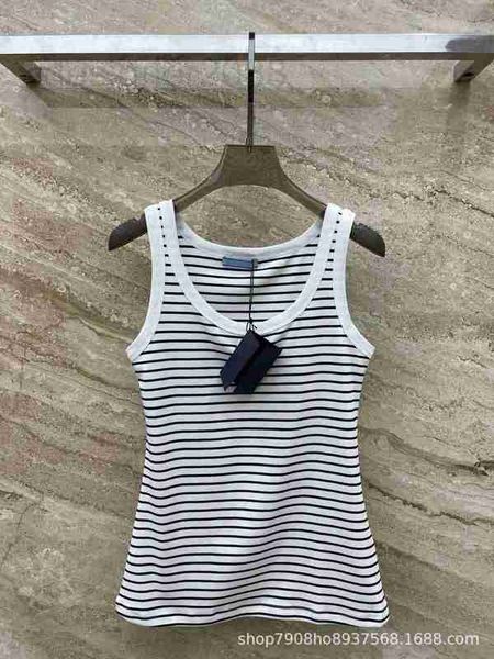 

women's tanks & camis designer the inverted triangle texture on the chest of new versatile striped tank for spring/summer 23 is super g, White