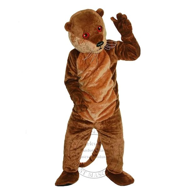 

brown otter mascot costume for adults cartoon theme fancy dress carnival costume, Red;yellow