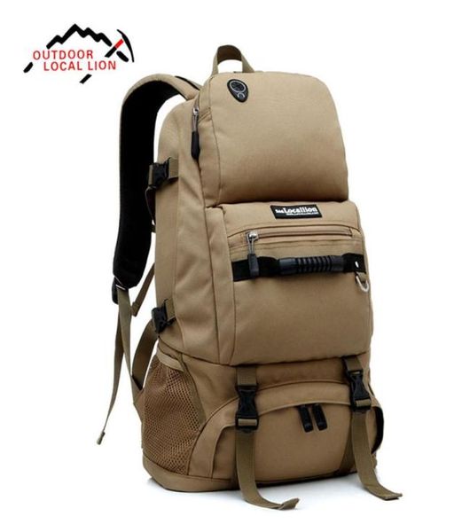

local lion 40l shoulder bag backpack waterproof bag with shoes compartment for traveler hiking mountaineering 0657901269