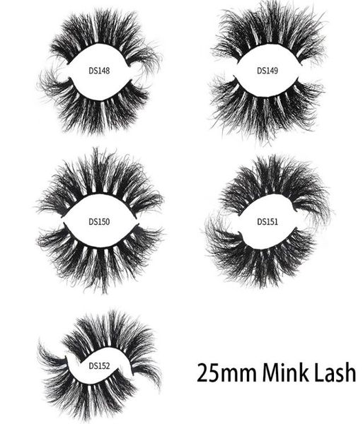 

50 pairs mink eyelashes 25mm lashes fluffy 3d mink lashes makeup dramatic long natural eyelashes whole eyelash extension maqui1603609