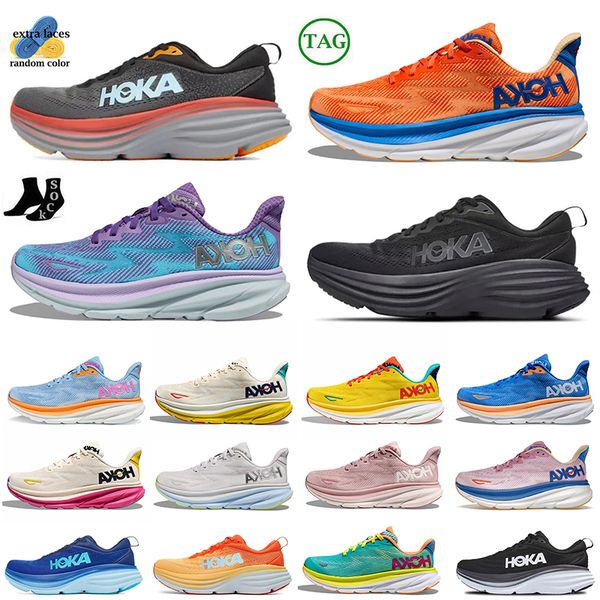 

original og hoka one bondi 8 running shoe training sneakers clifton 8 9 accepted lifestyle shock absorption highway designer women men peopl