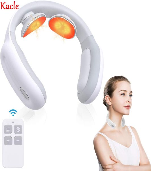 

kacle neck massager intelligent portable neck massager with heat 3 modes 15 intensity for gift women men home officewhite2697400