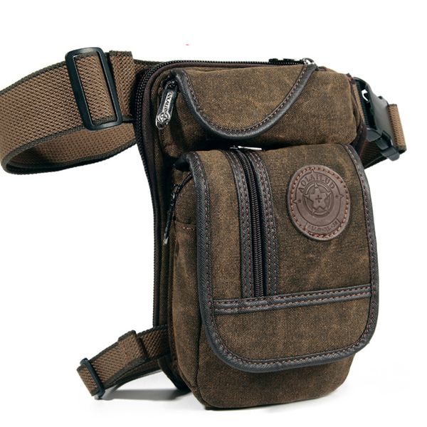 

waist bags men's canvas drop leg bag military motorcycle multi-purpose messenger shoulder bags belt hip bum waist fanny pack 230627
