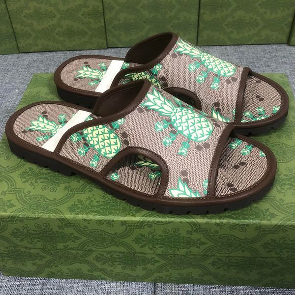 

fashion mens womens designer sandals slippers flat sandals soles with signature logo summer vacation sandal non slip sole sandale leisure pe, Black