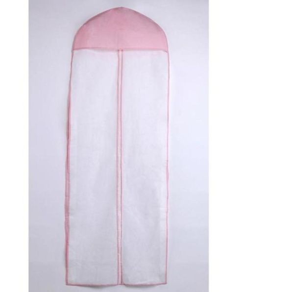 

new no signage pink white wedding evening dress dust coat storage bag7451569