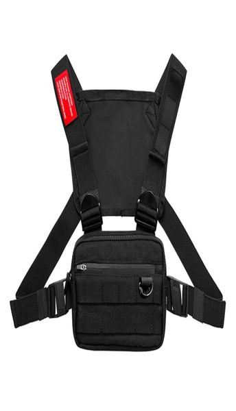 

1pcs men tactical waist bag tactical vest chest pack hip hop function chest rig pack4401068