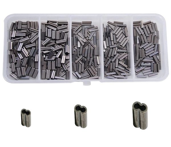 

100pcsbox300pcsbox 100 brass high strength double barrel crimp sleeves copper tube finish connector kit3399579