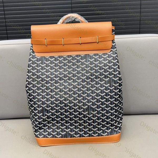 

Unisex Designer Bag Fashion Letter Backpack PU Panelled Shoulder Bags Interior Slot Pocket Large Capacity Backpacks Multi Occasion Use, C3-46*34cm
