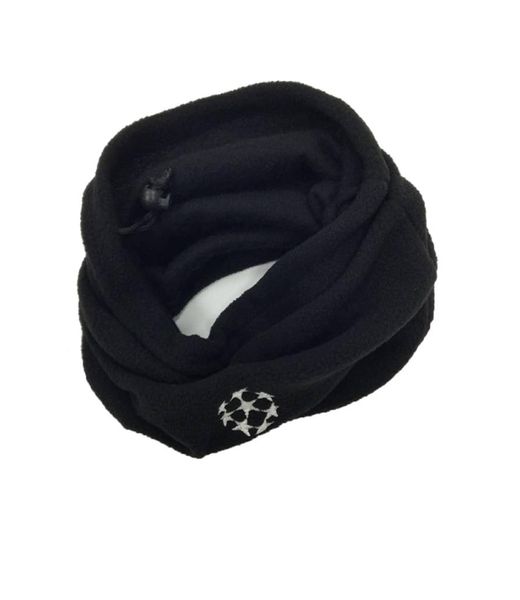 

20pcs dualuse scarf football neckerchief soccer scarf outdoor sports windproof multifunctional fleece warm hat qt0391350955, Black;white