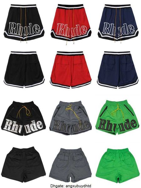 

mens basketball shorts designer short casual fashion pocket sweatpants hip pop sport rhude shorts training beach breathable trouser, White;black