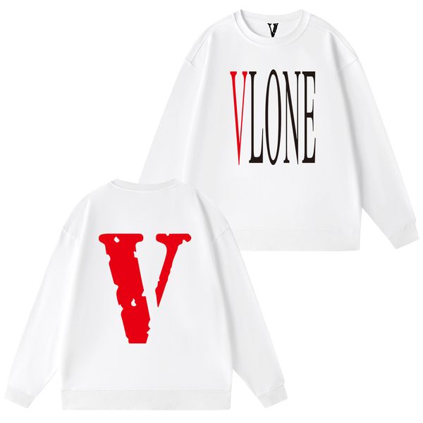

vlone men hoodie mens designer hoodies hoodys women clothes pullover sleeveless o-neck letter printed overcoat sweatshirt streetwear fashion, Black