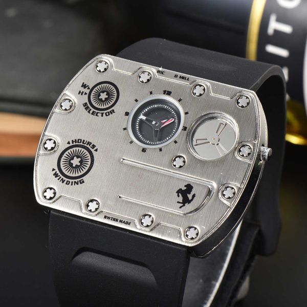 

new arrival men's watch cool luxury designer precious metal dial classic resin nylon magic buckle easy to wear watches, Slivery;brown