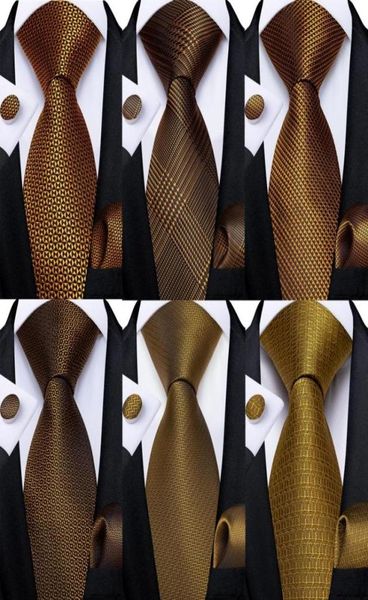 

bow ties gold plaid yellow for men 8cm wide business wedding party men039s neck tie handkerchief cufflinks daily wear fahsion c6238842, Black;gray