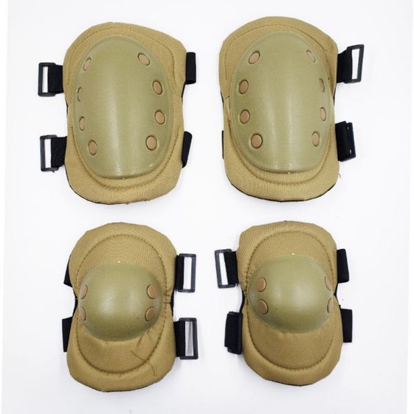 

body braces supports knee pads and elbow fourpiece outdoor mountaineering cycling sports protective gear tactical army fans cs 230629